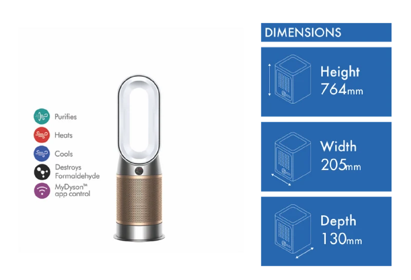 Dyson HP09 hot+cool Formaldehyde Fan Heater