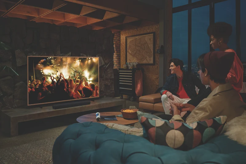 Samsung Customisable Modern Frame For 65" Frame TV, Teak