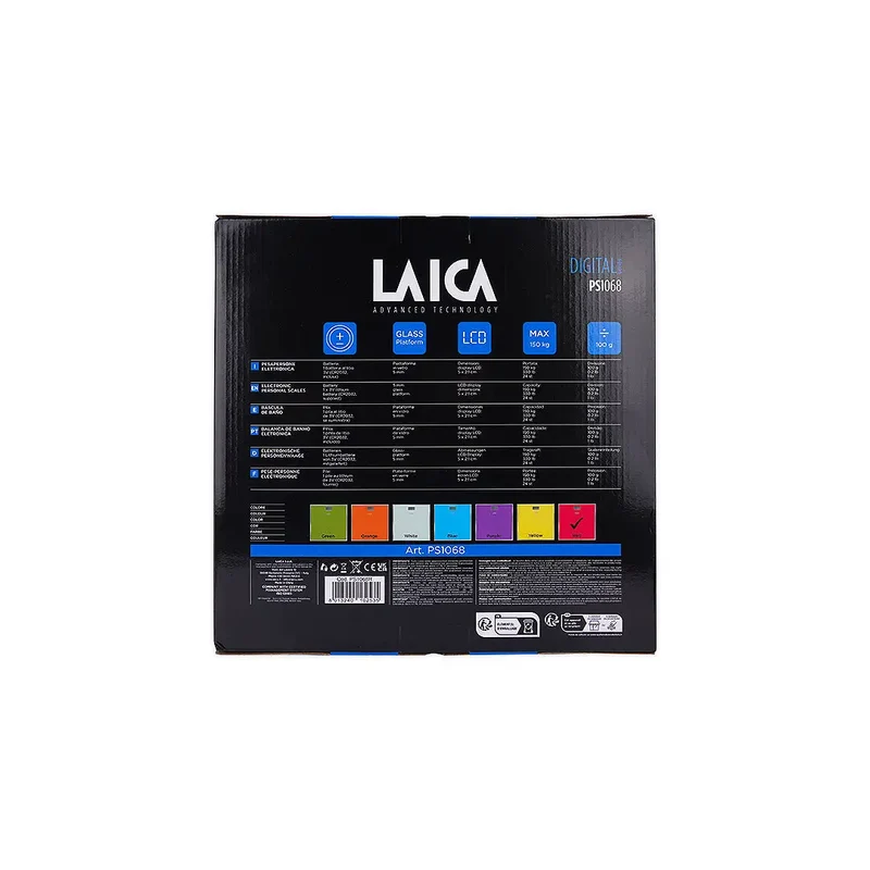 Laica Electronic Scale Red-PS1068