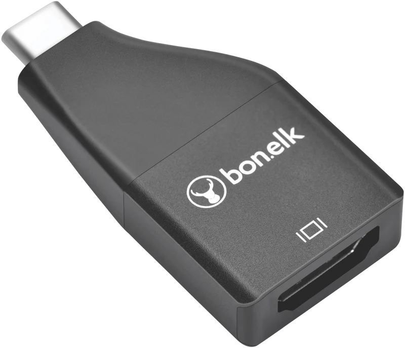 Bonelk USB-C to 4K HDMI Adapter (Black)