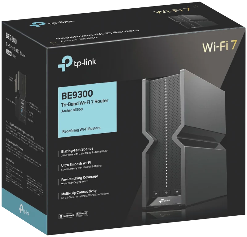 TP-LINK BE9300 Tri-Band Wi-Fi 7 Router