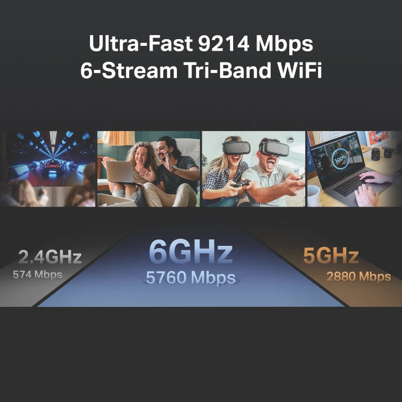 TP-LINK BE9300 Tri-Band Wi-Fi 7 Router