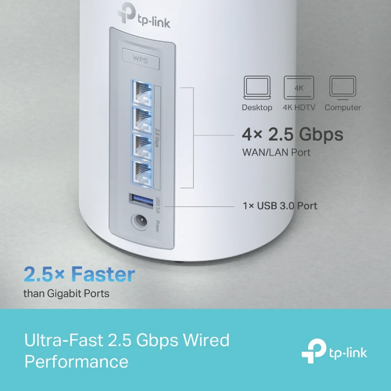 TP-LINK Deco BE11000 Tri-Band Whole-Home Mesh Wi-Fi 7 System (2-pack)
