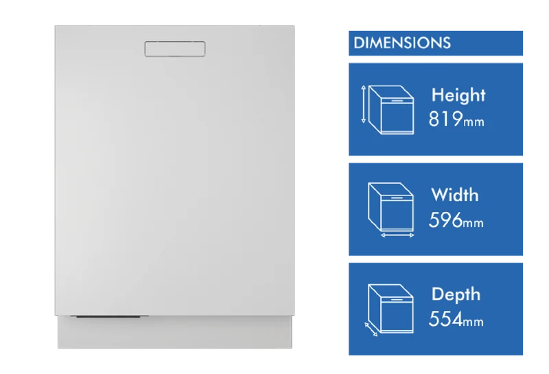 ASKO Logic Built In Dishwasher 82cm White