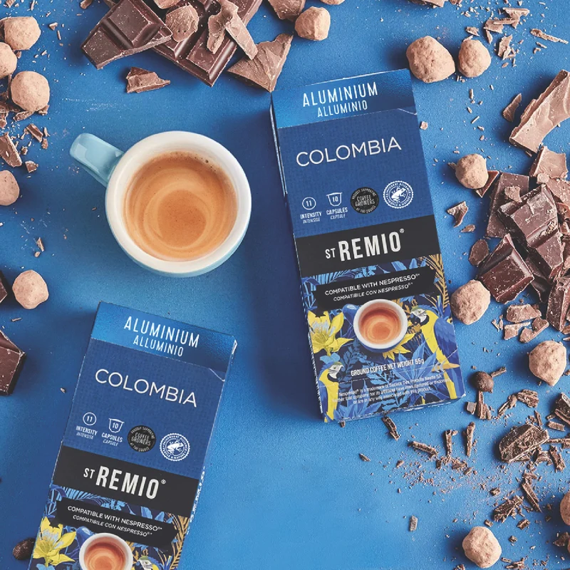 St Remio Coffee Nespresso Aluminium Colombia Capsules 10pk 55g