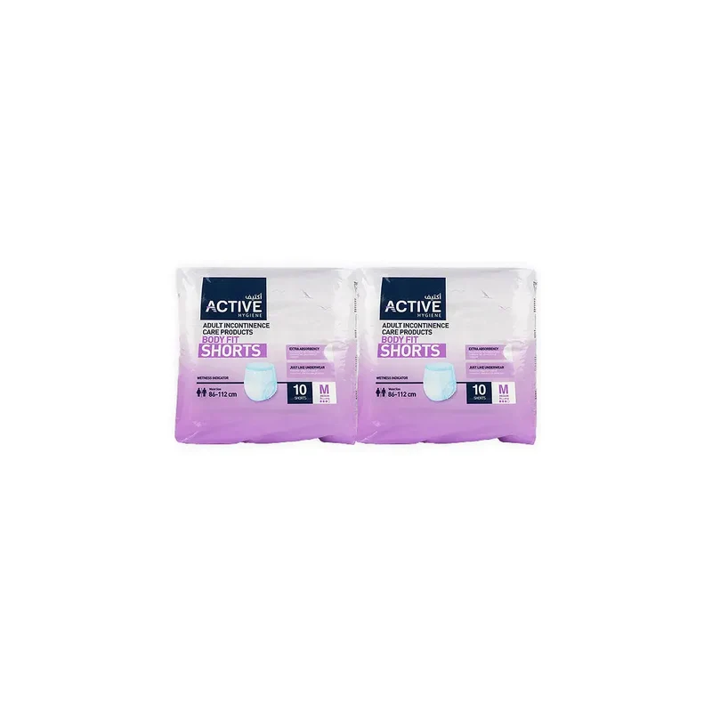 Active Hygiene Shorts Offer 2X10Pcs-M