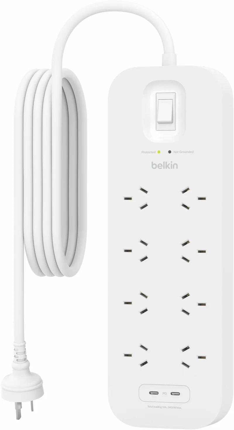 Belkin SurgePro 8-Outlet Surge Protector with Dual USB-C