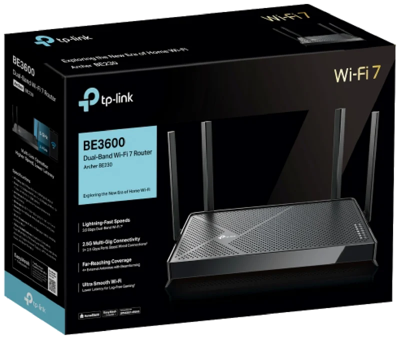 TP-LINK BE3600 Dual-Band Wi-Fi 7 Router