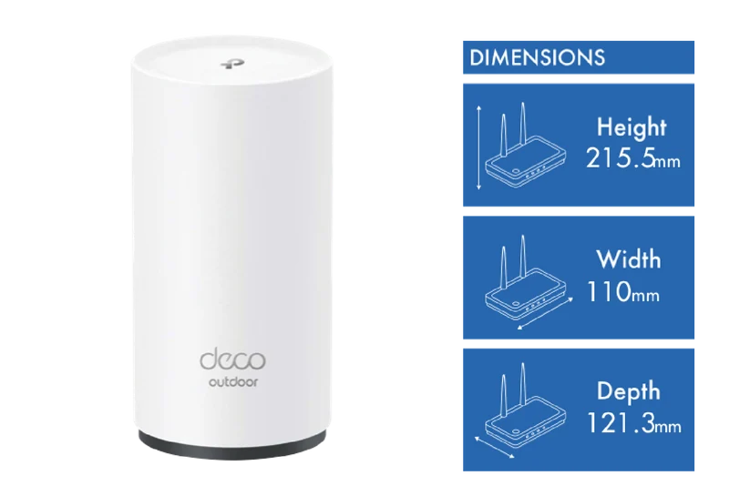 TP-LINK AX3000 Deco Outdoor / Indoor Whole Home Mesh WiFi 6 Unit