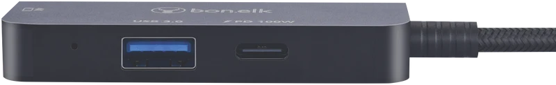 Bonelk USB-C 3-in-1 Multiport Hub (Black)
