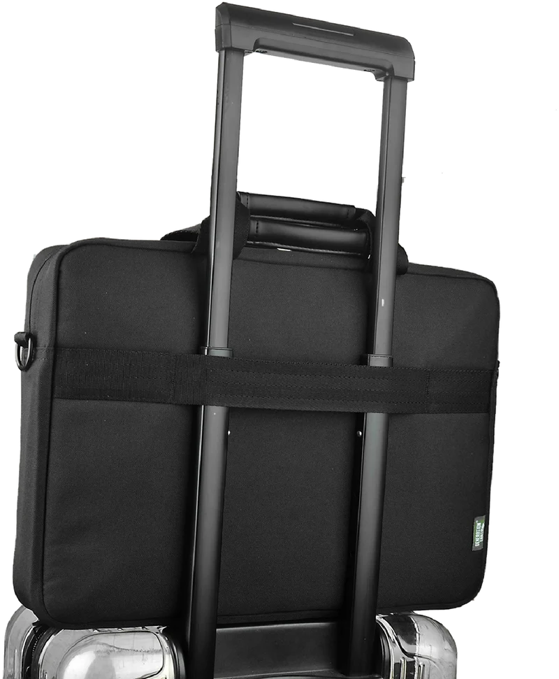 Generation Earth 15.6" Recycled Laptop Briefcase (Black)