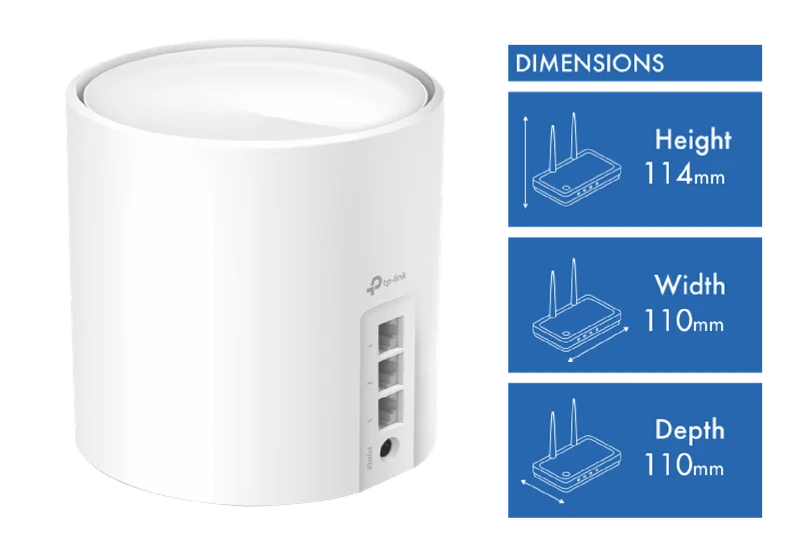 TP-LINK AX3000 Whole Home Mesh WiFi 6 System (2-pack)