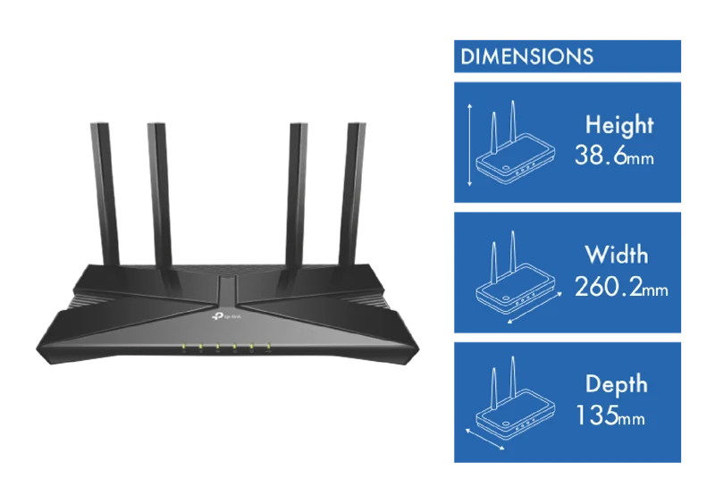 TP-LINK AX1800 Dual-Band Wi-Fi 6 Router