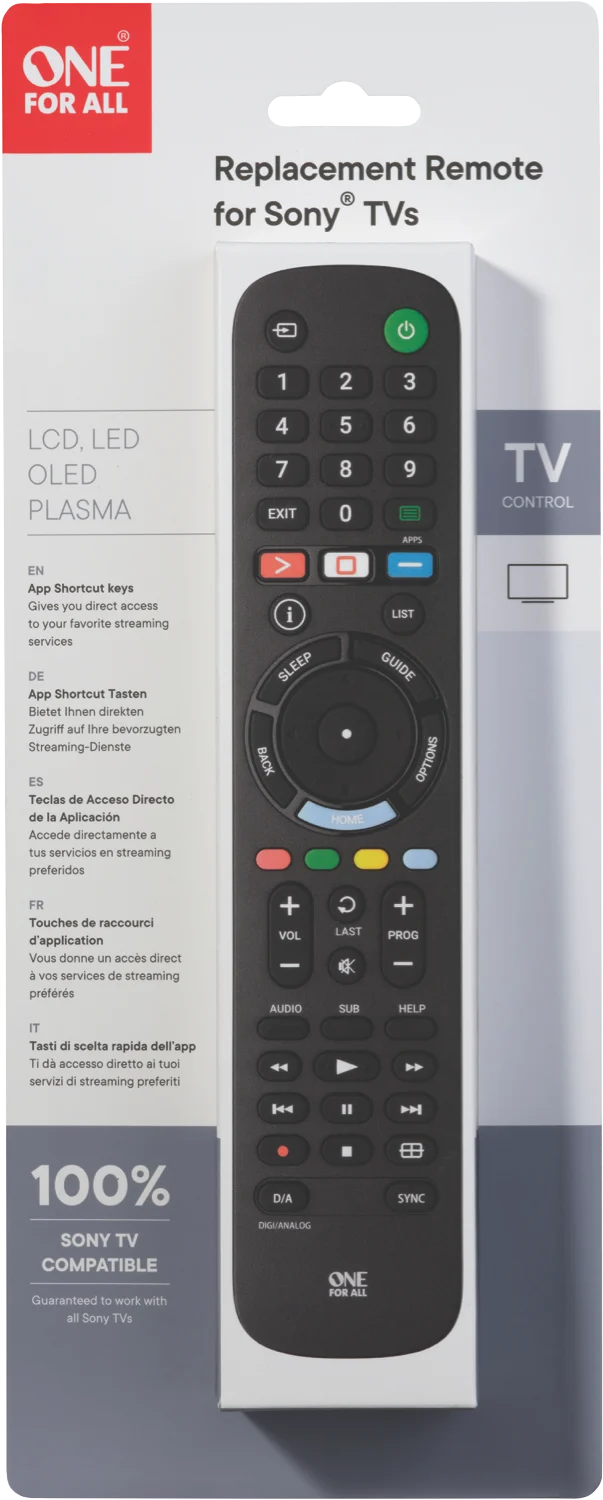 One For All Sony Replacement Remote