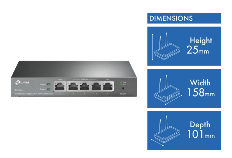 TP-LINK SafeStream Gigabit Multi-WAN VPN Router