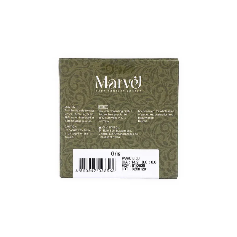 Marvel Contact Lenses Gris