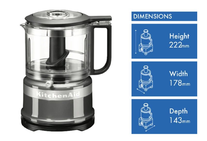 KitchenAid Mini 3.5 Cup Chopper Contour Silver