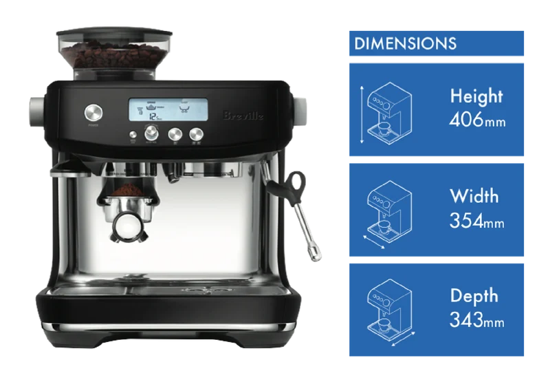 Breville The Barista Pro Espresso Machine Black Truffle