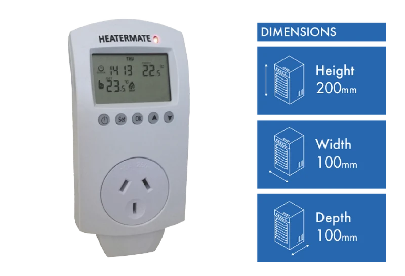 HeaterMate Digital Thermostat with Timer