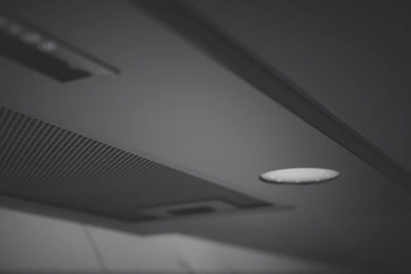 Omega 90cm Undermount Rangehood, Matte Black