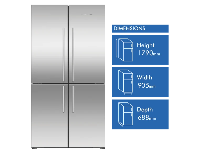 Fisher & Paykel 538L Quad Door Refrigerator