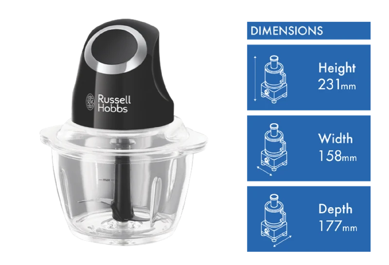 Russell Hobbs Desire Matt Black Chopper