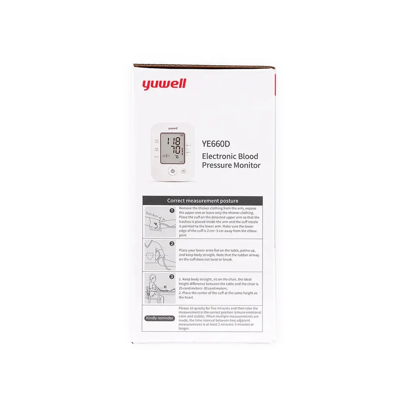 Yuwell Upper Arm BP Monitor with Adaptor-YE660D