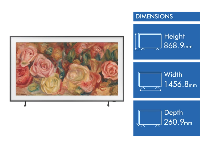 Samsung 65" The Frame 4K QLED Smart TV 24