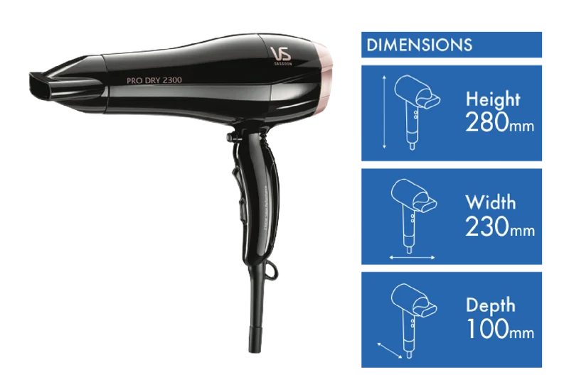 VS Sassoon Pro Dry 2300W Hair Dryer