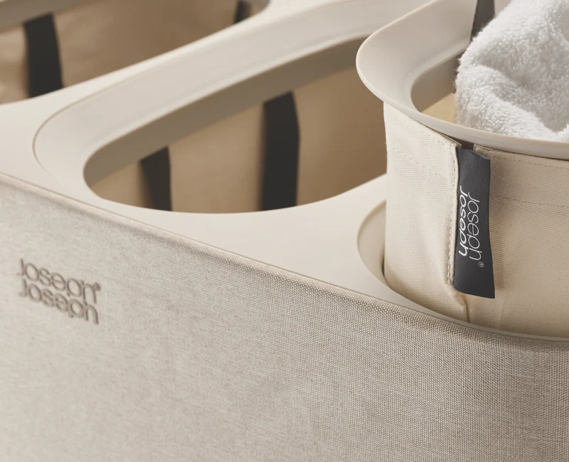 Joseph Joseph Tota Trio 90 Litre Laundry Separation Basket Ecru