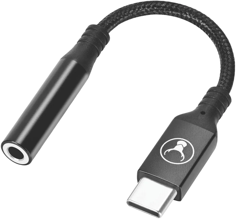 Bonelk USB-C to 3.5mm Long-Life Adapter (Black)