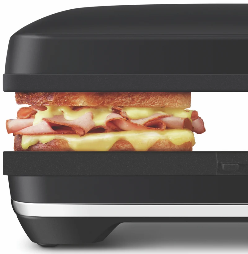 Breville The Toast and Melt Sandwich Grill 4 Slice Black Truffle