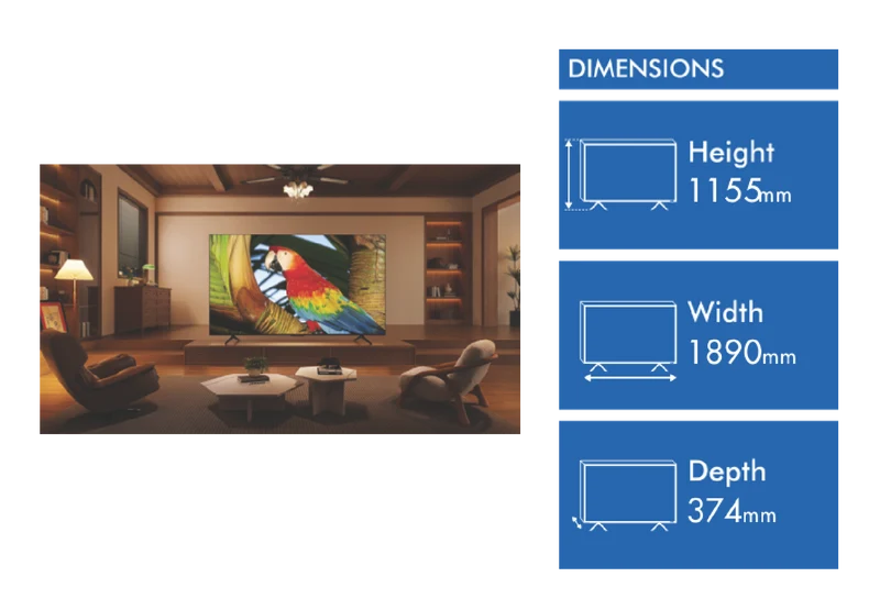 TCL 85" C655 QLED Google TV 24