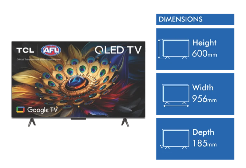 TCL 43" C655 QLED Google TV 24