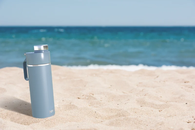 Ninja Thirsti 700ml Travel Bottle Storm Blue