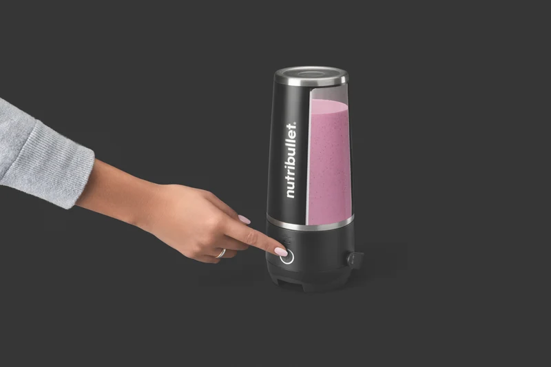 NUTRIBULLET Stainless Steel Flip Portable Blender Black