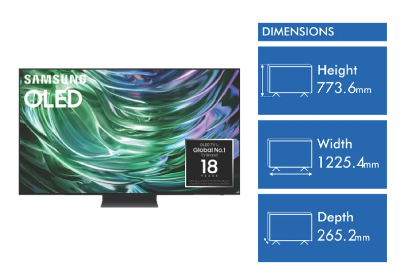Samsung 55" S90D 4K OLED Smart TV 24