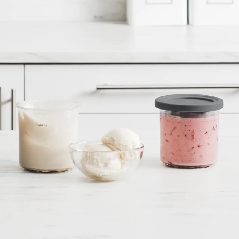 Ninja 2 x 470ml NC300 Creami Ice Cream Maker Tubs
