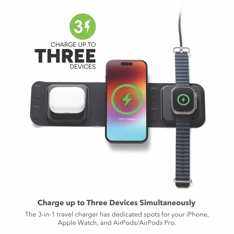 Mophie 3 in 1 MagSafe Travel Charger & Travel Case