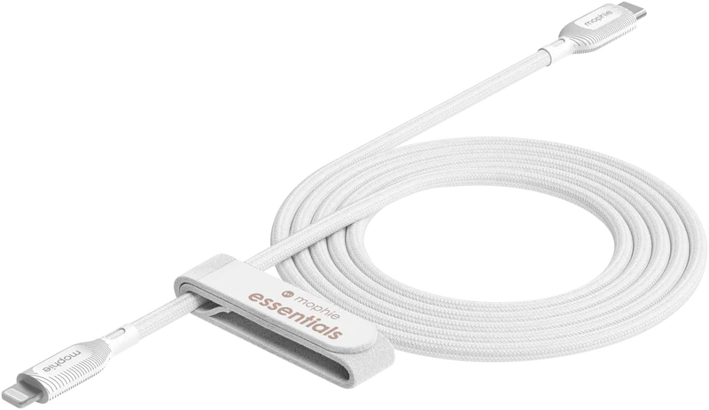 Mophie Essential USB-C-Lightning Cable Braided 2M White