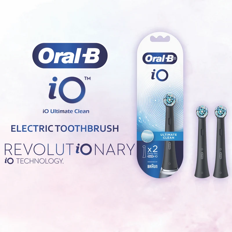 Oral B IO Black Ultimate Clean Replacement Heads 2Pk