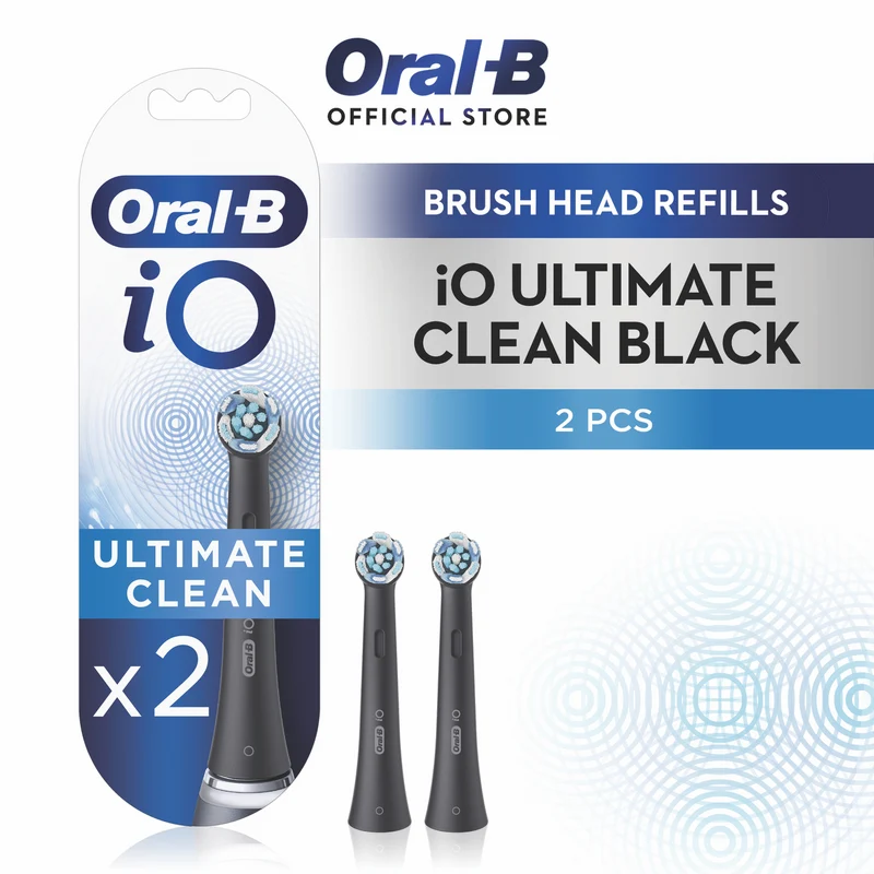 Oral B IO Black Ultimate Clean Replacement Heads 2Pk