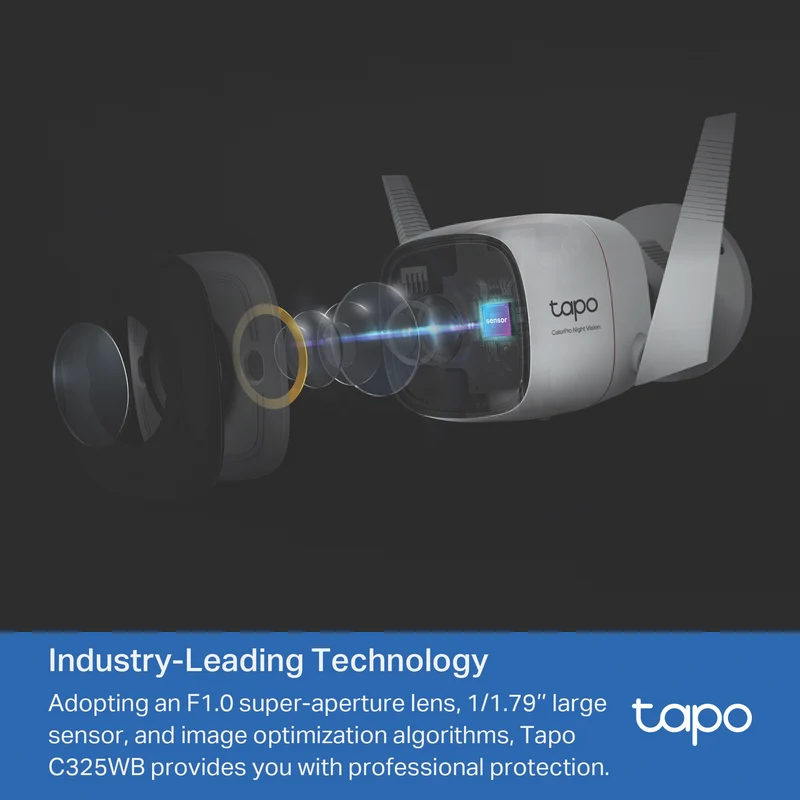TP-LINK Tapo 2K Outdoor Security Wi-Fi Camera Pro Night Vision