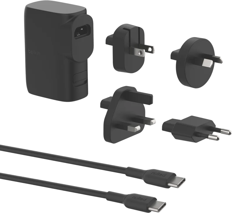 Belkin BoostCharge Hybrid Wall Charger 25W + Power Bank 5K + Travel Adapter Kit