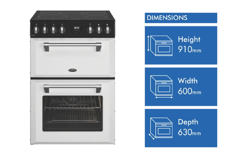 Belling Mini Richmond 60cm Induction Upright Cooker, White