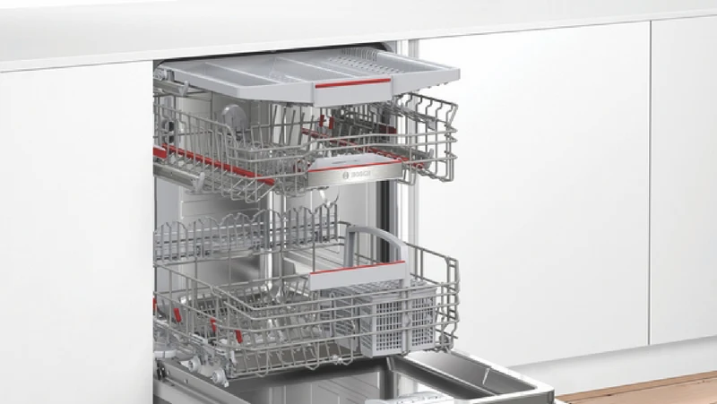 Bosch Series 6 Built-Under Dishwasher, Brushed Black Stainless Steel