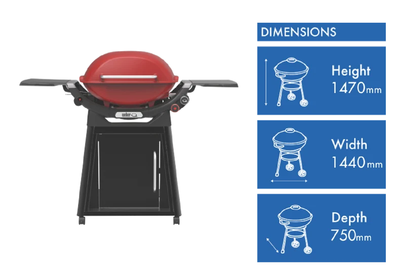 Weber Family Q 3100N+ LP Flame Red