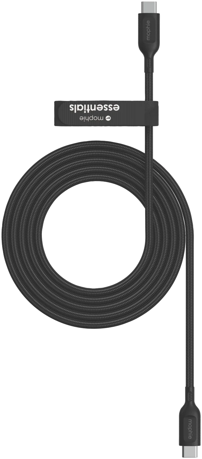 Mophie Essential USB-C-C Cable (60W) Braided 2M Black