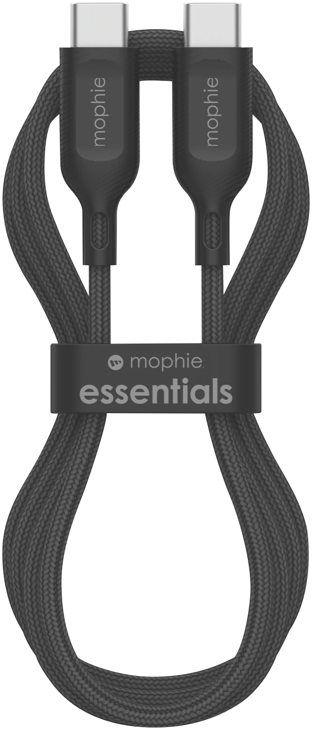 Mophie Essential USB-C-C Cable (60W) Braided 2M Black