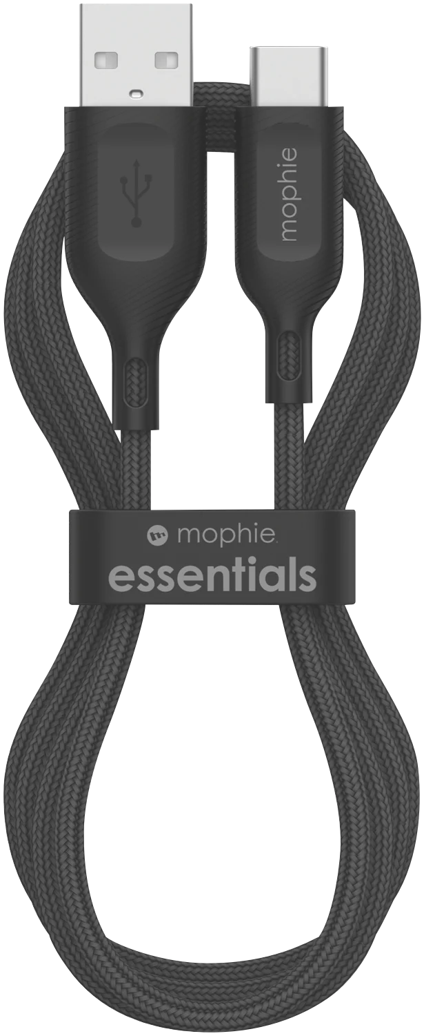Mophie Essential USB-C-A Cable Braided 2M Black